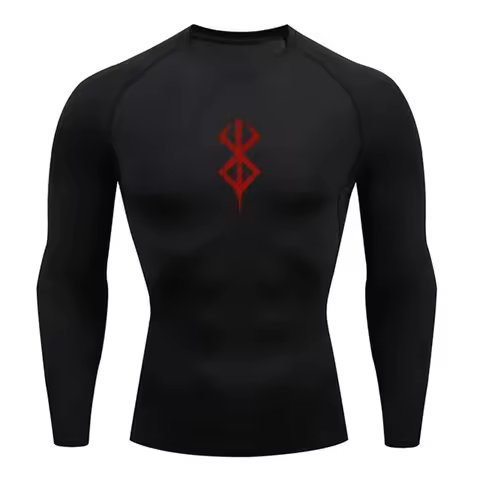 2024/Men's T-Shirt Compression Shirt Sun Protection Long Sleeve Second Skin Breathable Rash Guard Sp