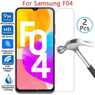tempered glass case for samsung f04 cover on galaxy f 04 04f phone coque bag samsun samsumg sansung 