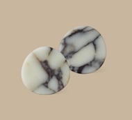 石杯墊兩件組 寶格麗大理石 Calacatta viola