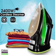 2400W Electric Cordless Steam Iron 5 Speed Adjustable Charging Portable Clothes Ironing Steamer Ceramic Soleplate