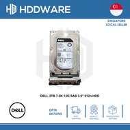 DELL 2TB 7.2K 12G SAS 3.5" 512n HDD // 0K7VW5 // K7VW5// ST2000NM0045