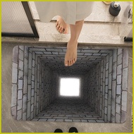 3D Rugs Optical Illusion 31.5 X 19.7 Inch Non-Slip Fun Decoration 3D Hole Carpet for Halloween Thank