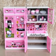 Happy kitchen Set toy / hello Kitty motif refrigerator cupboard toy / kitchen toy