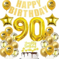 Gold Balloon 90th Birthday, Gold 90th Birthday Party Decoration, 90th Birthday Decoration Man Balloo