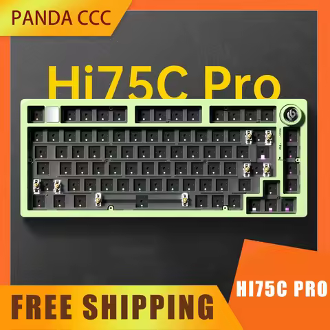 LEOBOG Hi75C Mechanical Keyboard 3Mode/Wired kit Hot Swap With Knob RGB Aluminium Alloy Gasket Hi75C