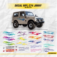 Sticker RC WPL C74 jimny, UV DTF decal