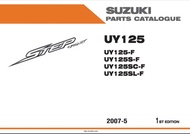 สมุดภาพอะไหล่ SUZUKI STEP125 ( ปี 2007 )