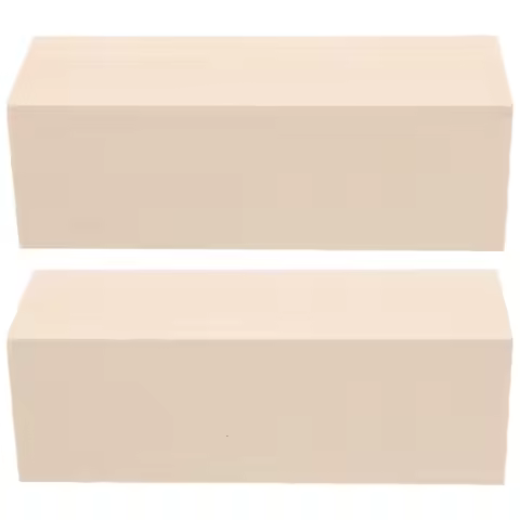 2Pcs Basswood Blocks Unfinished Wood Craft Cubes DIY Carving Wood Whittling Supplies for Artistic Pr