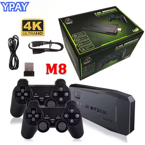 M8 Retro Gaming Stick HD TV Video Game Console FC Card Insertion Arcade Nostalgia Classic Game Contr