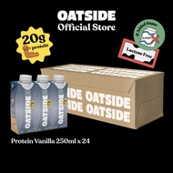 OATSIDE Protein Vanilla Oat Milk 250ml x 24 - 20g Protein Drink 3000mg BCAA Dairy Free