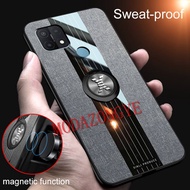Oppo A15s Case Hard Shockproof Armor Car Magnetic Ring Stand Phone Casing Oppo A15s OppoA15s Back Co