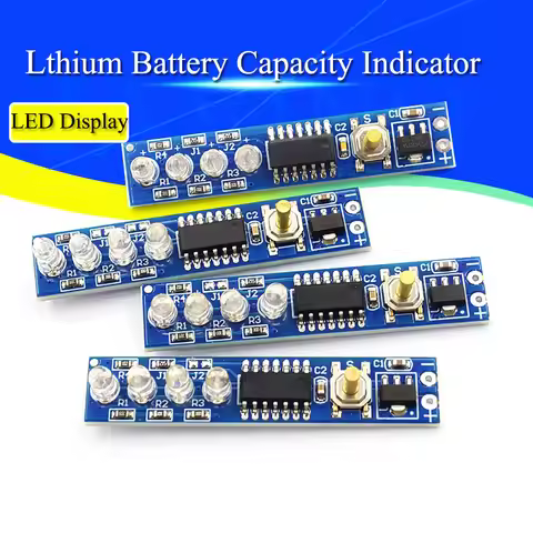 1/5/10Pcs 1S 2S 3S 4S Single 3.7V 18650 Lithium Battery Capacity Indicator Module Percent Power Leve