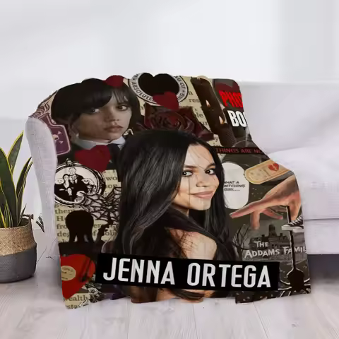 Blanket Jenna Ortega Luxury Cover Plaid Fluffy Soft Blankets & Throws Throw Sofa Knee Microfiber H A