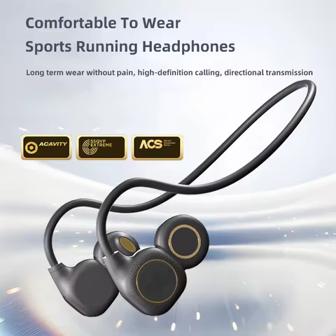 Hanging Ear Sports Bluetooth Earphone Open Type Non In Ear Power Display Bluetooth 5.4 Air Conductio