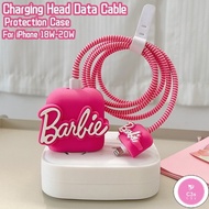 C3S 【 Combination Protection 】4 In 1 Barbie Corgi Cute For Fast Charging Protective Sleeve Cable Cha