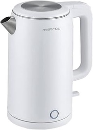 Mistral Mimica MEK18 Double-Wall Electric Kettle, 1.8L White