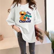 [AMYGO] 2024 M-5XL Loose T shirt Women Plus Size Tshirt Woman Baju T-shirt Perempuan Women Wanita Mu