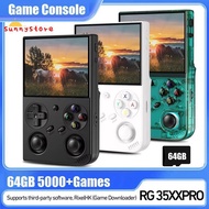 RG35XX PRO 3.5" IPS Screen Video Game Console Linux 64GB 5000+ Games Support Emulator Player TV Outp