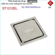 [HCM]Thoát sàn Caesar 12x12cm ST1212EL -D90 mặt inox kín phễu thoát sàn SUS304 thoát nước nhanh chốn