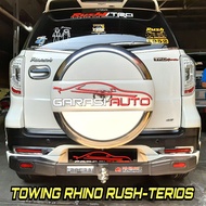 Tanduk Belakang Towing Bar Mobil Rush Terios Lama Original Bumper Guard Rhino Besi Tebal no arb