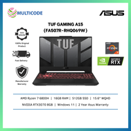 Asus Gaming Laptop TUF Gaming A15 FA507R-RHQ069W 15.6'' QHD 165Hz ( Ryzen 7 6800H, 16GB, 512GB SSD, RTX3070 8GB, W11 )