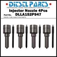 4x Diesel Fuel Injector Nozzle Tips DLLA152P947 for Nissan NP300 Navara D22 D40 Pathfinder Frontier 