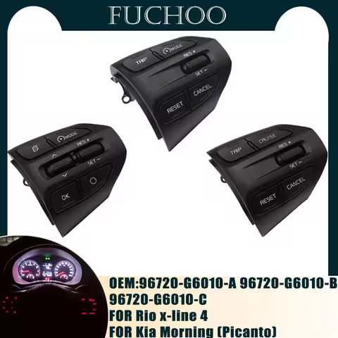 For Rio X-line Kia Morning Car Accessories Steering Wheel Button Morning Bluetooth Phone Cruise Cont
