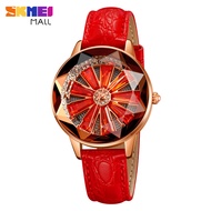SKMEI 2184 Women Fasion and Luxury Quartz Watch Rotating Dial 30M Waterproof 36.1mm Watch Dial