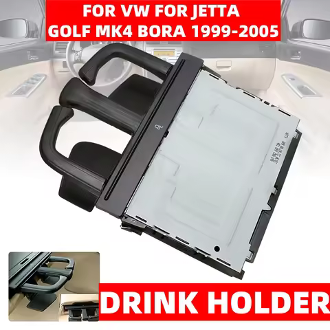 1J0858601D9B9 Cup Holder For VW Jetta Golf MK4 Bora Black Front Folding Stretch Dash Holder 1J085860