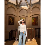  A7: White Long Sleeve Lorlax2m Collar Shirt