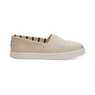 TOMS รองเท้าลำลองผู้หญิง สลิปออน รุ่น Alpargata Cupsole Warm Natural  Heritage Canvas  (CB) รองเท้าลิขสิทธิ์แท้