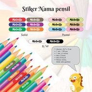 [130 pcs] 0.7x3 cm Pencil Name Stickers Cromo and Vinyl Pencil Name Labels