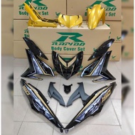 [READY STOCK] RAPIDO COVER SET Y15ZR V1/V2 EXCITER RC150-32 GOLD (STICKER TANAM/AIRBRUSH)