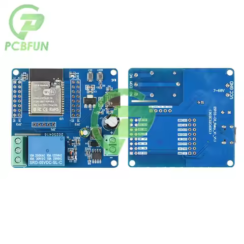 DC5-60V Type-C 5V ESP32-C6 WiFi Bluetooth 1 Channel Relay Module ESP32-C6 Development Board