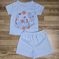 T-shirt set for boys 1 year old - 8 years old, size 8-27kg, 100% cotton, cool, soft and sweat-absorb