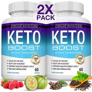 Keto Boost Diet Pills Ketosis Supplement - Natural Exogenous Keto Formula Support Energy & Focus, Ad