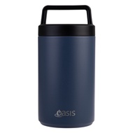 Oasis Stainless Steel Insulated Dual Compartment Food Flask with Handle 700ML