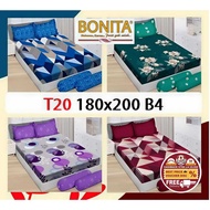 KB4 BONITA KING BED SHEET 4 PILLOWS BONITA/ 180x200 BED SHEET 4 PILLOWS BONITA KING BED SHEET 4 PILL