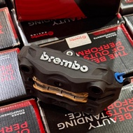 Brembo M3 | K5 4Pot 100mm Caliper 100% original Brembo Radiation Background Silver Right AK550 Black