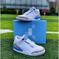 Aj3 North Carolina Blue Racing Blue Dark Green White Cement Men Women Sports Shoes Couple Shoes Bask
