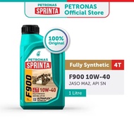 PETRONAS Sprinta 4T F900 10W-40 Fully Synthetic Minyak Hitam API SN JASO MA2 *SIRIM QAS
