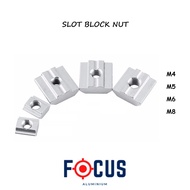 SLOT BLOCK PROFILE NUT M4 M5 M6 M8 FOR ALUMINIUM PROFILE 2020 3030 4040 4545 4590