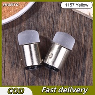 SHGMYD 2ชิ้น P21 1156 P21W 5W 1157 BAY15D BA15S 2ชิ้น3014ชิพสว่างสุดๆ12V 24V LED หลอดไฟรถยนต์หยุดจอด