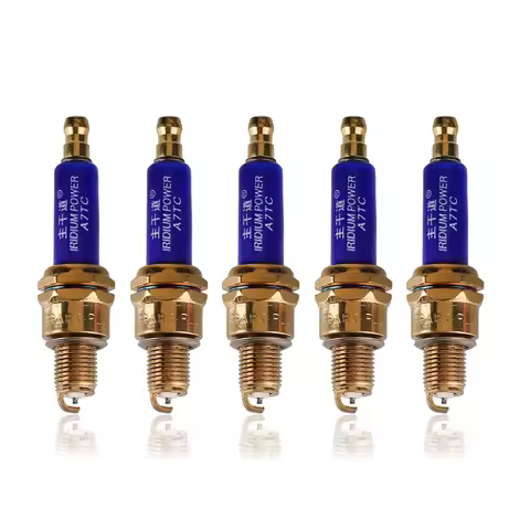 5 Pcs A7TC Ignition Spark Plug For 50cc-150cc Motorcycle Scooter Moped Pit Dirt Bike ATV Quad Go Kar
