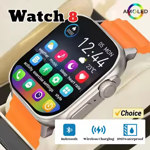 2026 New Smart Watch 8 Ultra Watch Ultra IWO Watch Ultra NFC Smartwatch Series 8 Bluetooth Call 2.2 