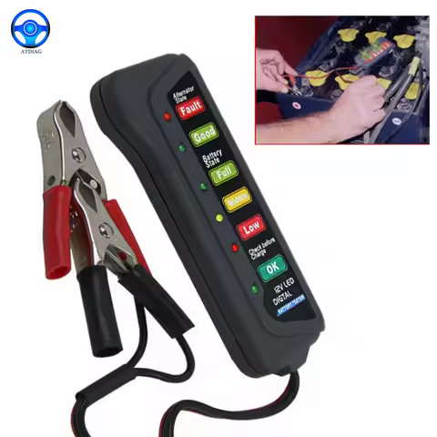 Battery Tester Digital Capacity Tester Checker For 12V Battery Power Supply Tester Measuring Instrum
