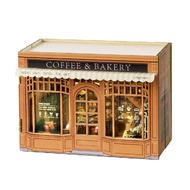 DIY Book Nook Kit with 3D Puzzle Model Building Wooden Bookshelf Bookend Toy Halloween Christmas Bir