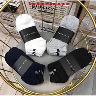 Fashionable Short Neck Zara Socks, High-Quality Men'S And Women'S Socks Basic Color 100% Cotton Imported Genuine