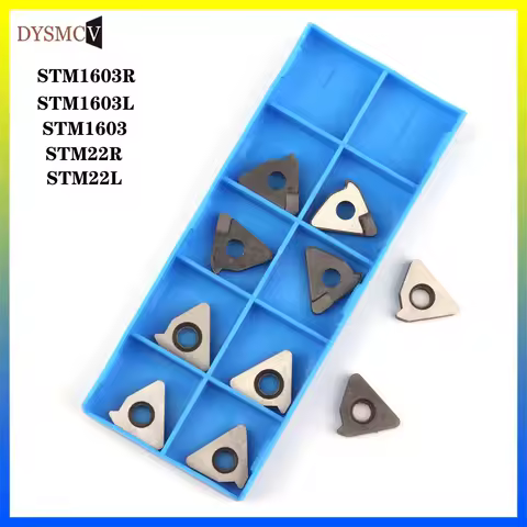 10pcs STM1603 STM1603L STM1603R STM22R STM22L High Quality CNC Threaded Carbide Shim Thread Insert S