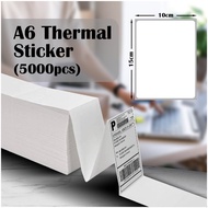 5000pcs Thermal Sticker A6 Paper Roll Fold Stack Airway Bill Sticker Thermal Label AWB Consignment Note  TS01B